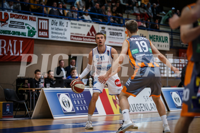 Basketball, Admiral Basketball Superliga 2019/20, Grunddurchgang 16.Runde, Oberwart Gunners, Klosterneuburg Dukes, Saimon Sutt (11)