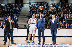 Basketball, Admiral Basketball Superliga 2019/20, Grunddurchgang 16.Runde, Oberwart Gunners, Klosterneuburg Dukes, Patronanzaufwurf