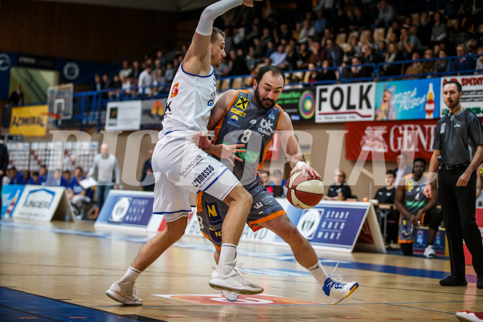 Basketball, Admiral Basketball Superliga 2019/20, Grunddurchgang 16.Runde, Oberwart Gunners, Klosterneuburg Dukes, Predrag Miletic (8)