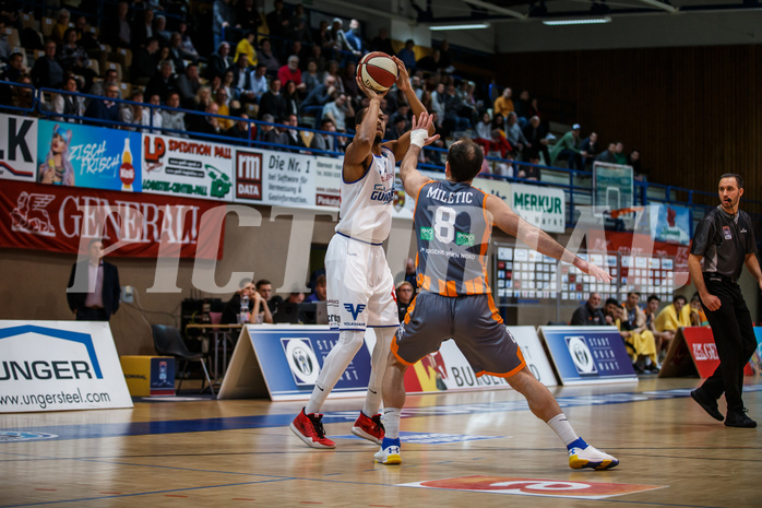 Basketball, Admiral Basketball Superliga 2019/20, Grunddurchgang 16.Runde, Oberwart Gunners, Klosterneuburg Dukes, Orion Outerbridge (8)
