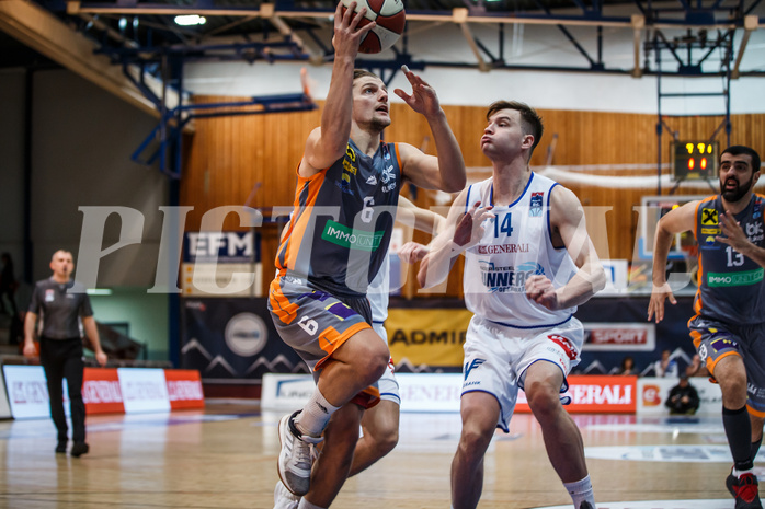 Basketball, Admiral Basketball Superliga 2019/20, Grunddurchgang 16.Runde, Oberwart Gunners, Klosterneuburg Dukes, Moritz Lanegger (6)
