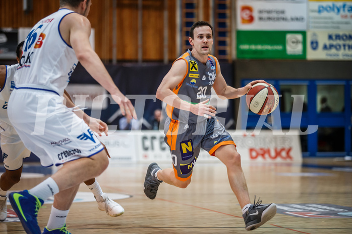 Basketball, Admiral Basketball Superliga 2019/20, Grunddurchgang 16.Runde, Oberwart Gunners, Klosterneuburg Dukes, Benedikt Danek (20)