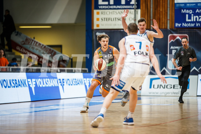 Basketball, Admiral Basketball Superliga 2019/20, Grunddurchgang 16.Runde, Oberwart Gunners, Klosterneuburg Dukes, Moritz Lanegger (6)