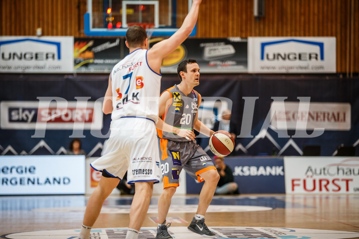 Basketball, Admiral Basketball Superliga 2019/20, Grunddurchgang 16.Runde, Oberwart Gunners, Klosterneuburg Dukes, Benedikt Danek (20)