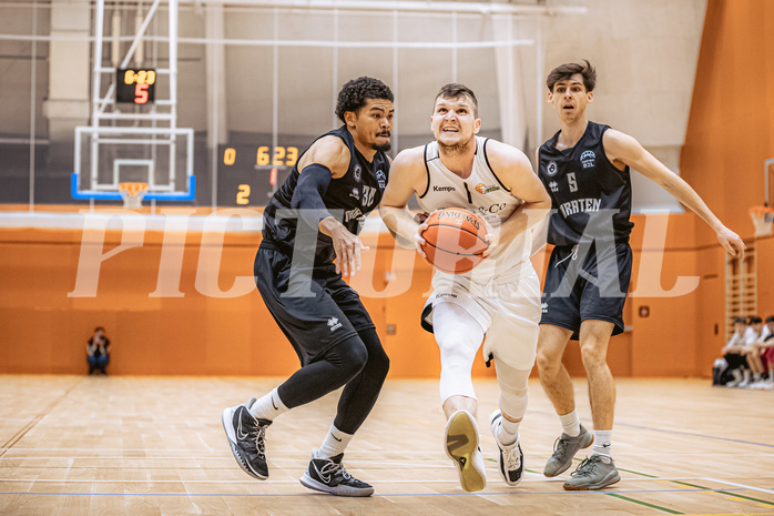 Basketball, Basketball Zweite Liga 2022/23, Grunddurchgang 16.Runde, Basket Flames, Wörthersee Piraten, Marcus Holyfield (30), Jernej Andolsek Heine (1), Felix Leindecker (5)