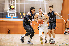 Basketball, Basketball Zweite Liga 2022/23, Grunddurchgang 16.Runde, Basket Flames, Wörthersee Piraten, Marcus Holyfield (30), Jernej Andolsek Heine (1), Felix Leindecker (5)