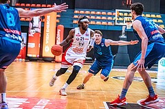Basketball, Win2Day Superliga 2022/23, Grunddurchgang 21.Runde, BC GGMT Vienna, Vienna Timberwolves, Jahenns Manigat (21)