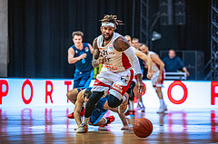 Basketball, Win2Day Superliga 2022/23, Grunddurchgang 21.Runde, BC GGMT Vienna, Vienna Timberwolves, Jahenns Manigat (21)
