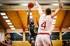 Basketball, win2day Basketball Superliga 2022/23, Grunddurchgang 21.Runde, Traiskirchen Lions, Flyers Wels, A. Awosika (10)