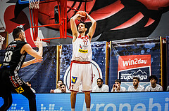 Basketball, win2day Basketball Superliga 2022/23, Grunddurchgang 21.Runde, Traiskirchen Lions, Flyers Wels, Fabricio Vay (11)