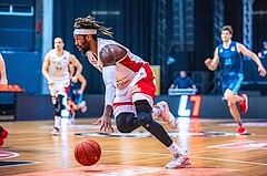 Basketball, Win2Day Superliga 2022/23, Grunddurchgang 21.Runde, BC GGMT Vienna, Vienna Timberwolves, Jahenns Manigat (21)