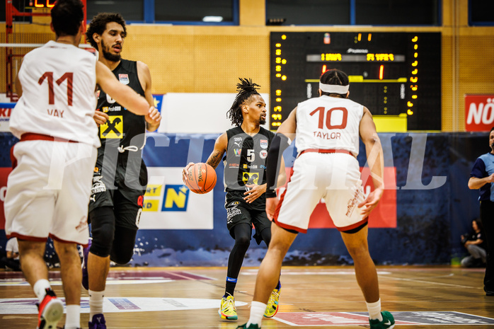 Basketball, win2day Basketball Superliga 2022/23, Grunddurchgang 21.Runde, Traiskirchen Lions, Flyers Wels, A. Terell Glenn (5)