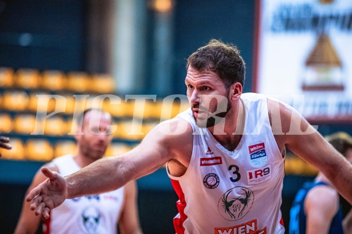 Basketball, Win2Day Superliga 2022/23, Grunddurchgang 21.Runde, BC GGMT Vienna, Vienna Timberwolves, Jozo Rados (3)