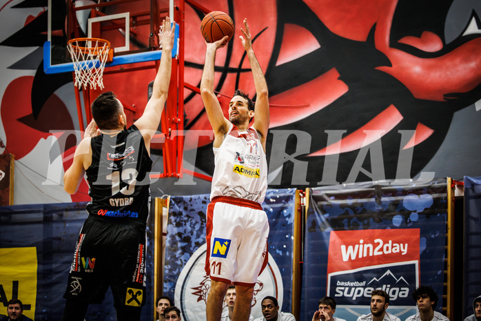 Basketball, win2day Basketball Superliga 2022/23, Grunddurchgang 21.Runde, Traiskirchen Lions, Flyers Wels, Fabricio Vay (11)