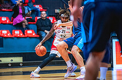 Basketball, Win2Day Superliga 2022/23, Grunddurchgang 21.Runde, BC GGMT Vienna, Vienna Timberwolves, Jahenns Manigat (21)