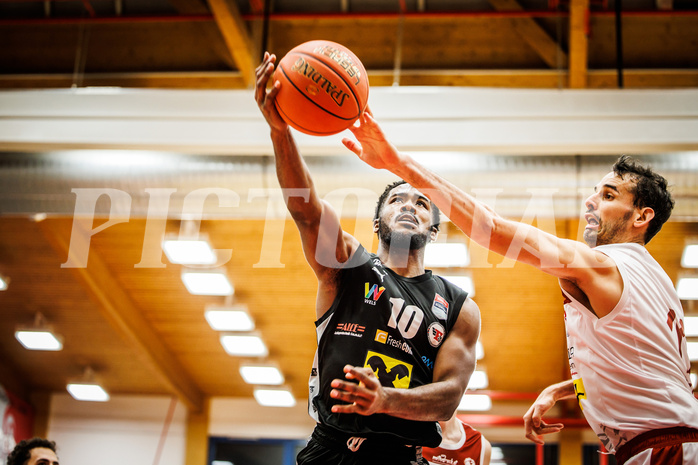 Basketball, win2day Basketball Superliga 2022/23, Grunddurchgang 21.Runde, Traiskirchen Lions, Flyers Wels, A. Awosika (10)
