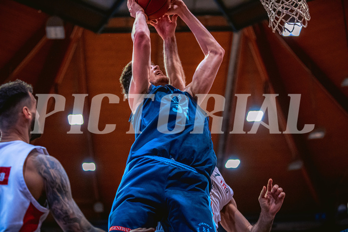 Basketball, Win2Day Superliga 2022/23, Grunddurchgang 21.Runde, BC GGMT Vienna, Vienna Timberwolves, Chris Vogt (33)