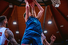 Basketball, Win2Day Superliga 2022/23, Grunddurchgang 21.Runde, BC GGMT Vienna, Vienna Timberwolves, Chris Vogt (33)