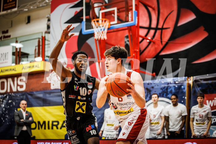 Basketball, win2day Basketball Superliga 2022/23, Grunddurchgang 21.Runde, Traiskirchen Lions, Flyers Wels, Aleksej Kostic (6)