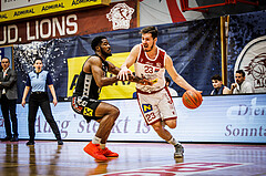 Basketball, win2day Basketball Superliga 2022/23, Grunddurchgang 21.Runde, Traiskirchen Lions, Flyers Wels, Emilio Banic (23)