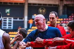 Basketball, Win2Day Superliga 2022/23, Grunddurchgang 21.Runde, BC GGMT Vienna, Vienna Timberwolves, Aramis Naglic (Head Coach)