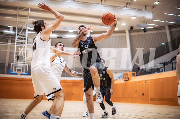 Basketball, Basketball Zweite Liga 2022/23, Grunddurchgang 16.Runde, Basket Flames, Wörthersee Piraten, Marin Sliskovic (21)