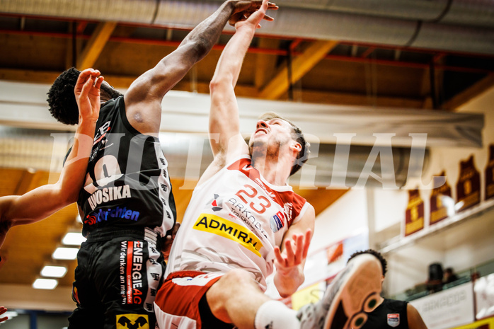 Basketball, win2day Basketball Superliga 2022/23, Grunddurchgang 21.Runde, Traiskirchen Lions, Flyers Wels, Emilio Banic (23)