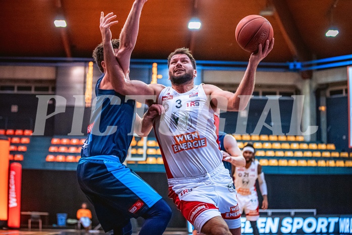 Basketball, Win2Day Superliga 2022/23, Grunddurchgang 21.Runde, BC GGMT Vienna, Vienna Timberwolves, Jozo Rados (3)