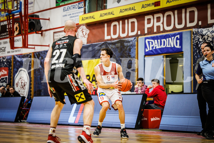 Basketball, win2day Basketball Superliga 2022/23, Grunddurchgang 21.Runde, Traiskirchen Lions, Flyers Wels, Lukas Hahn (9)