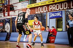 Basketball, win2day Basketball Superliga 2022/23, Grunddurchgang 21.Runde, Traiskirchen Lions, Flyers Wels, Lukas Hahn (9)