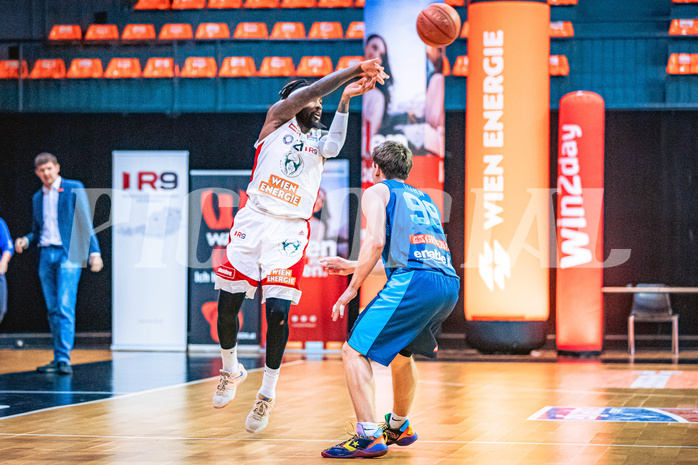 Basketball, Win2Day Superliga 2022/23, Grunddurchgang 21.Runde, BC GGMT Vienna, Vienna Timberwolves, Jahenns Manigat (21)