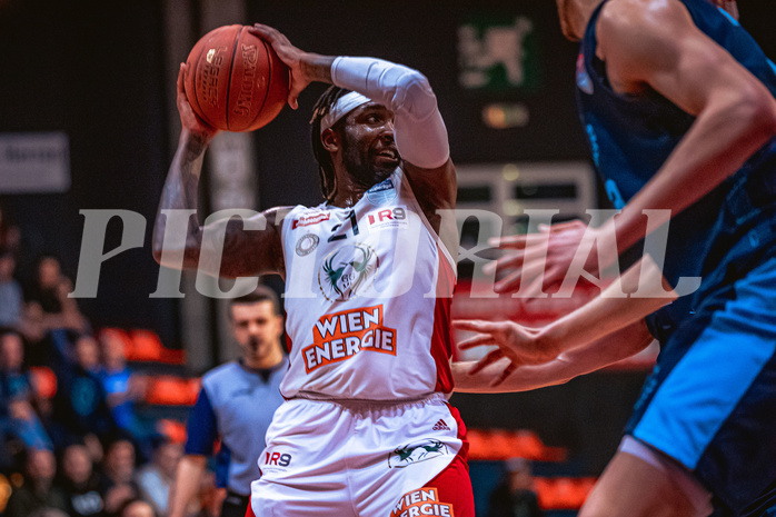 Basketball, Win2Day Superliga 2022/23, Grunddurchgang 21.Runde, BC GGMT Vienna, Vienna Timberwolves, Jahenns Manigat (21)