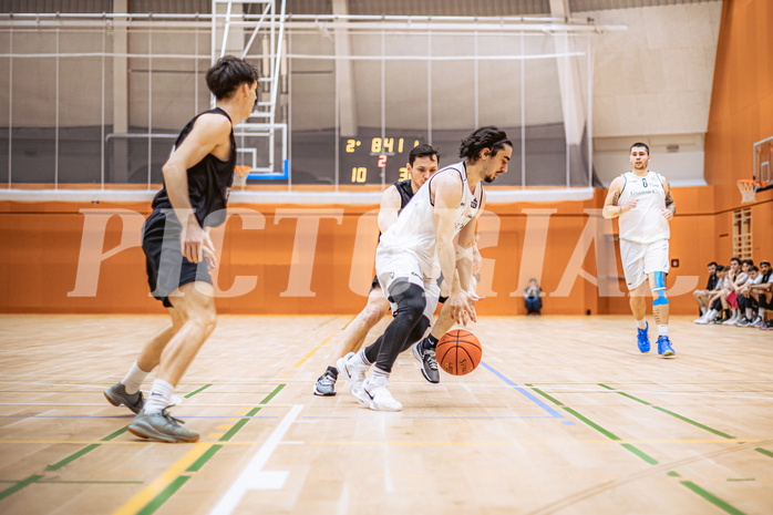 Basketball, Basketball Zweite Liga 2022/23, Grunddurchgang 16.Runde, Basket Flames, Wörthersee Piraten, Zaza Zakariadze (7)