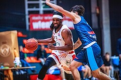 Basketball, Win2Day Superliga 2022/23, Grunddurchgang 21.Runde, BC GGMT Vienna, Vienna Timberwolves, Carlos Novas Mateo (2)