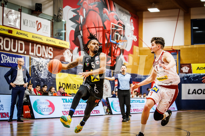Basketball, win2day Basketball Superliga 2022/23, Grunddurchgang 21.Runde, Traiskirchen Lions, Flyers Wels, A. Terell Glenn (5)