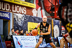 Basketball, win2day Basketball Superliga 2022/23, Grunddurchgang 21.Runde, Traiskirchen Lions, Flyers Wels, Christian Von Fintel (27)