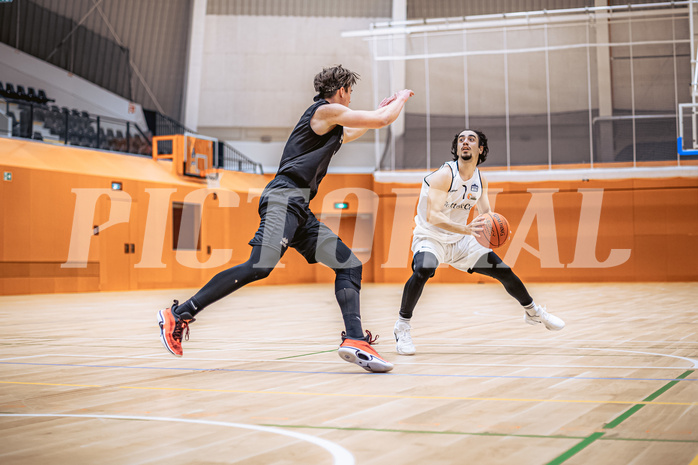 Basketball, Basketball Zweite Liga 2022/23, Grunddurchgang 16.Runde, Basket Flames, Wörthersee Piraten, Zaza Zakariadze (7)