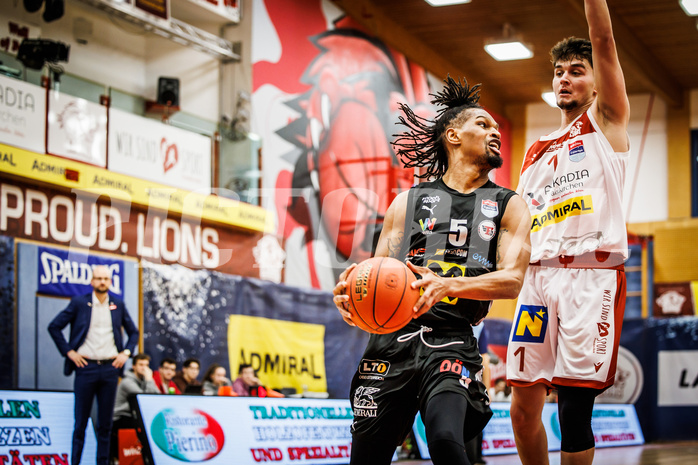 Basketball, win2day Basketball Superliga 2022/23, Grunddurchgang 21.Runde, Traiskirchen Lions, Flyers Wels, A. Terell Glenn (5)