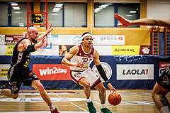 Basketball, win2day Basketball Superliga 2022/23, Grunddurchgang 21.Runde, Traiskirchen Lions, Flyers Wels, Evan Taylor (10)