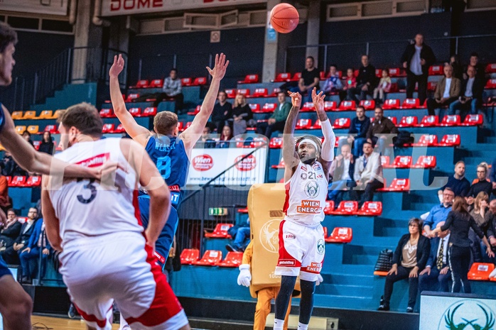 Basketball, Win2Day Superliga 2022/23, Grunddurchgang 21.Runde, BC GGMT Vienna, Vienna Timberwolves, Jahenns Manigat (21)