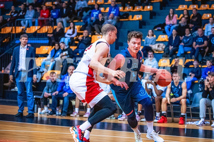 Basketball, Win2Day Superliga 2022/23, Grunddurchgang 21.Runde, BC GGMT Vienna, Vienna Timberwolves, Philipp D’Angelo (9)