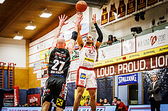 Basketball, win2day Basketball Superliga 2022/23, Grunddurchgang 21.Runde, Traiskirchen Lions, Flyers Wels, Evan Taylor (10)