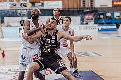 Basketball, Basketball Superliga 2023/24, Gunddurchgang 9. Runde, Oberwart Gunners, Flyers Wels, Derrek Brooks (11), Radii Caisin (13), Simun Kovac (5), Christopher Ferguson (20)