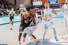 Basketball, Basketball Superliga 2023/24, Gunddurchgang 9. Runde, Oberwart Gunners, Flyers Wels, Terell Allen (2), Jonathan Knessl (12), Munis Tutu (10)