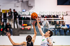 Basketball, Basketball Zweite Liga 2023/24, Grunddurchgang 8.Runde, Deutsch Wagram Alligators, Basket Flames, Vincent Balau (50), Branislav Balvan (14)