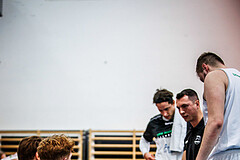Basketball, Basketball Zweite Liga 2023/24, Grunddurchgang 8.Runde, Deutsch Wagram Alligators, Basket Flames, Lukas Hofer (Head Coach)