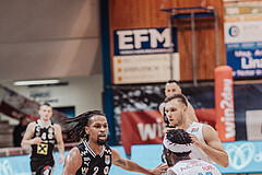 Basketball, Basketball Superliga 2023/24, Gunddurchgang 9. Runde, Oberwart Gunners, Flyers Wels, Terell Allen (2), Jonathan Knessl (12), Munis Tutu (10)