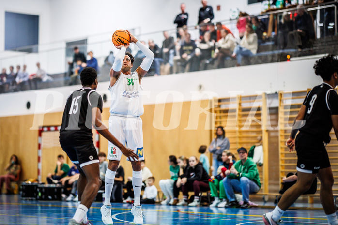 Basketball, Basketball Zweite Liga 2023/24, Grunddurchgang 8.Runde, Deutsch Wagram Alligators, Basket Flames, Marko Kolaric (30)