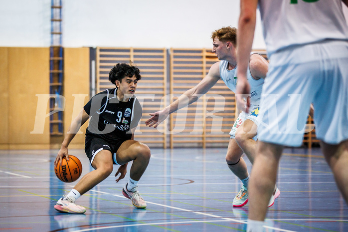 Basketball, Basketball Zweite Liga 2023/24, Grunddurchgang 8.Runde, Deutsch Wagram Alligators, Basket Flames, Dean-Leon Cantor (9)