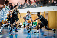 Basketball, Basketball Zweite Liga 2023/24, Grunddurchgang 8.Runde, Deutsch Wagram Alligators, Basket Flames, Marko Kolaric (30), Vincent Balau (50), Stefan Strobel (15), Kingsley Fobi (14)